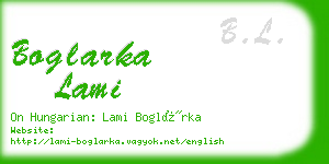 boglarka lami business card